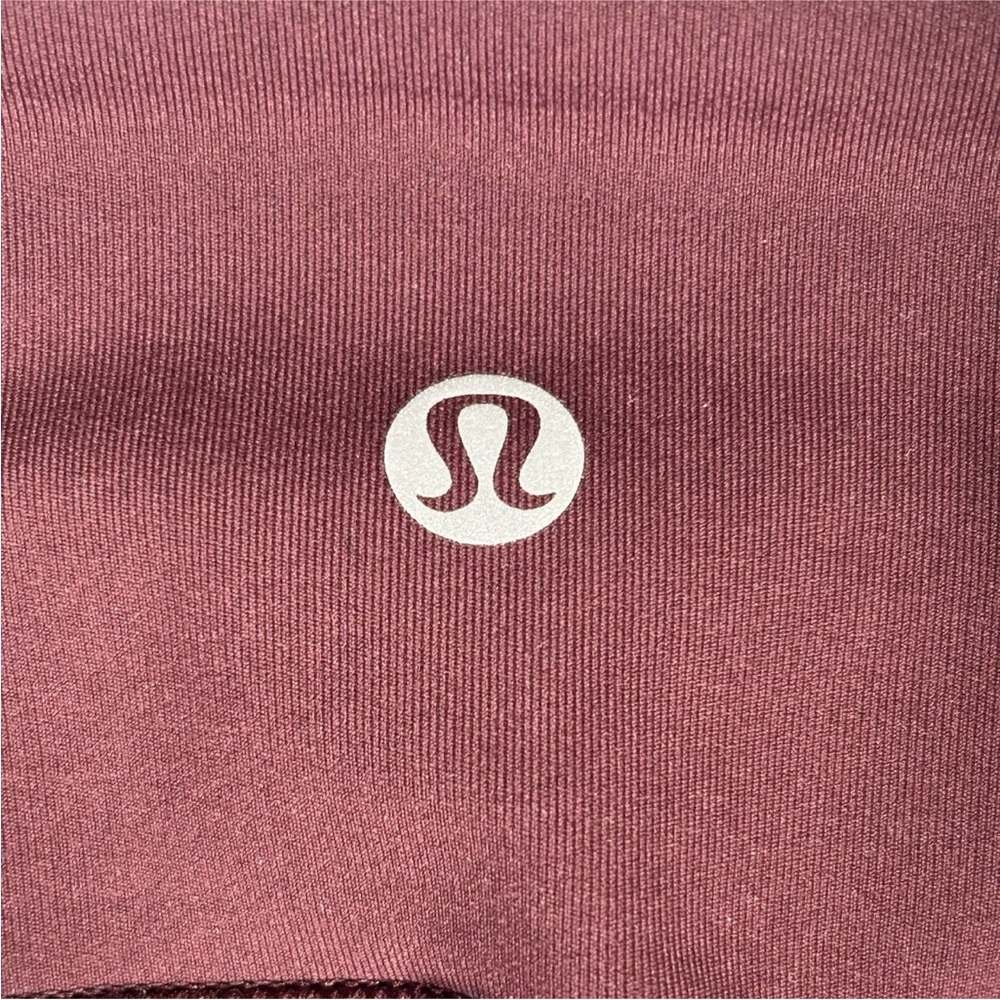 Lululemon Drop It Like It’s Hot Leggings Women’s 6 Burgundy Athlesure Workout - Picture 7 of 10